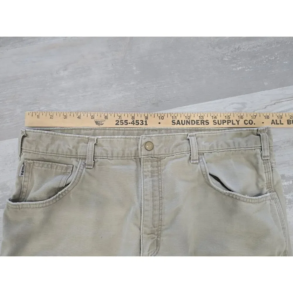 Carhartt FR Flame Resistant Loose Fit Straight Khaki Pants Men’s Size 36x34